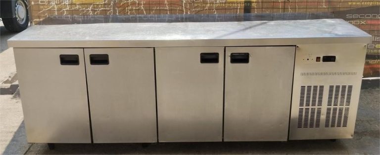 Ψυγείο Πάγκος Συντήρηση με 4 Πόρτες – 571 L – 224 x 70 x 85 cm – INOMAK