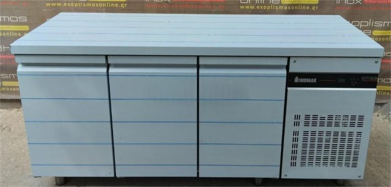 Ψυγείο Πάγκος Συντήρηση με 3 Πόρτες – 421 L – 179,2 x 70 x 87,3 cm – INOMAK PNRPT999