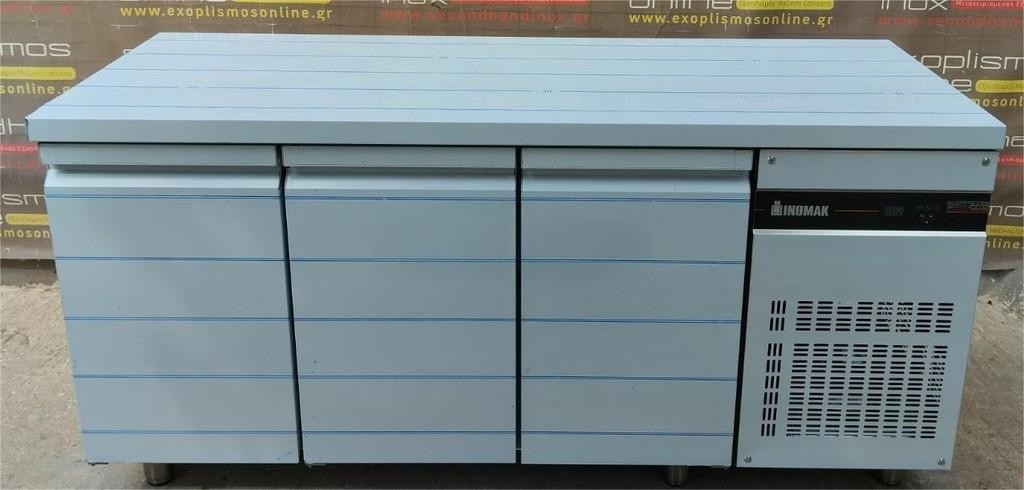 Ψυγείο Πάγκος Συντήρηση με 3 Πόρτες – 421 L – 179,2 x 70 x 87,3 cm – INOMAK PNRPT999
