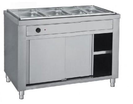 Μπαιν Μαρί Επιδαπέδιο χωρίς Βιτρίνα - 4 x GN 1/1 - 138 x 70 x 85 cm - BAMBAS MDX 138