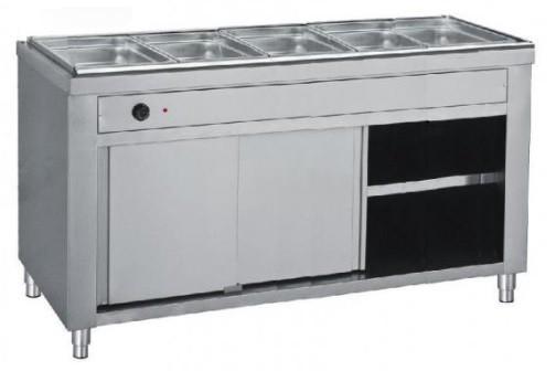 Επιδαπέδιο Μπαιν Μαρί χωρίς Βιτρίνα για 5 x GN 1/1 - 744 L - 170 x 70 x 130 cm - BAMBAS MDX 170