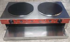 Κρεπιέρα Ηλεκτρική Διπλή Επιτραπέζια - Ø 35 cm - 85 x 45,5 x 19 cm