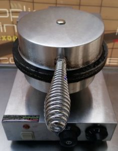 Βαφλιέρα Ηλεκτρική Μονή για Κώνο Ø 21 cm - 25 x 36 x 27 cm - ICB-1